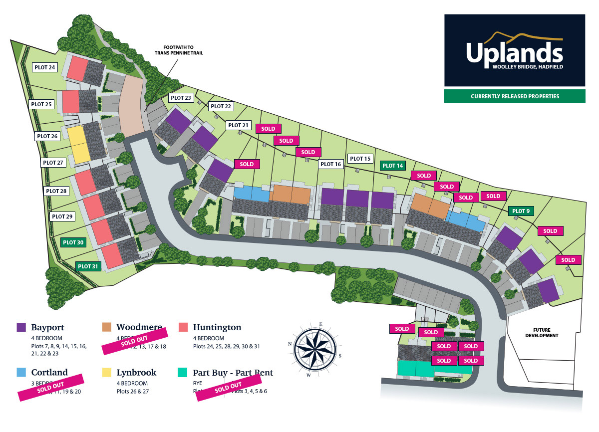 New homes in Glossop Uplands Development Richard Lloyd Homes